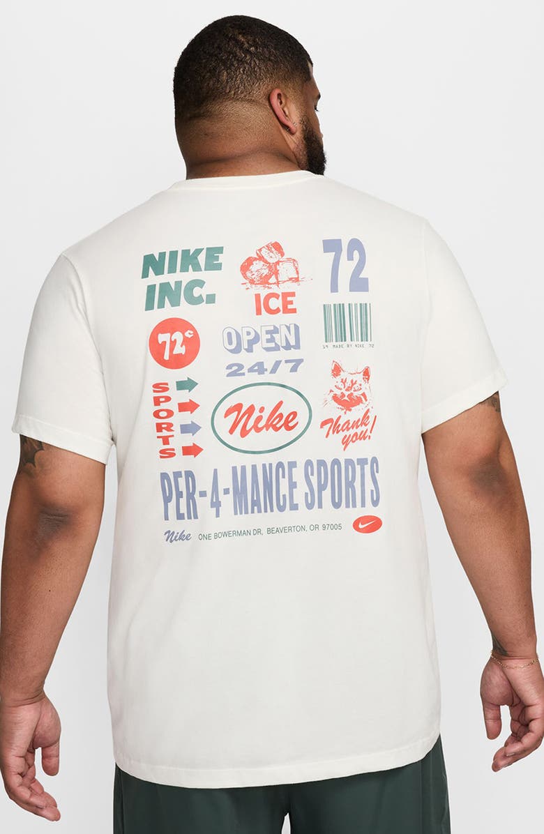 Nike Dri-FIT 3MO GFX Graphic T-Shirt, Alternate, color, Sail