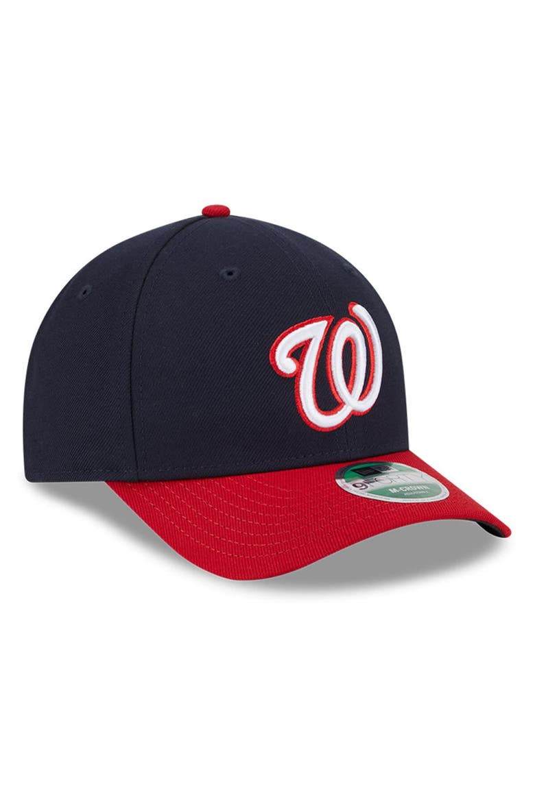 Men's New Era  Navy Washington Nationals Player Replica 9FORTY Adjustable Hat, Alternate, color, Navy