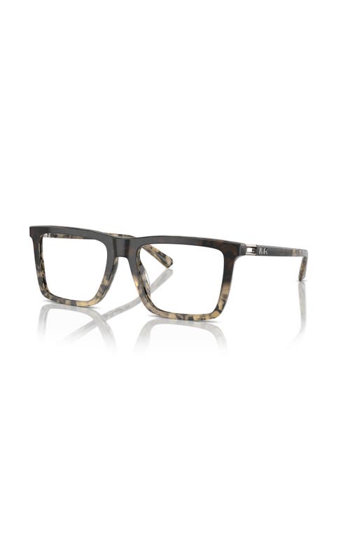 Michael Kors 55mm Rectangle Optical Glasses In Multi