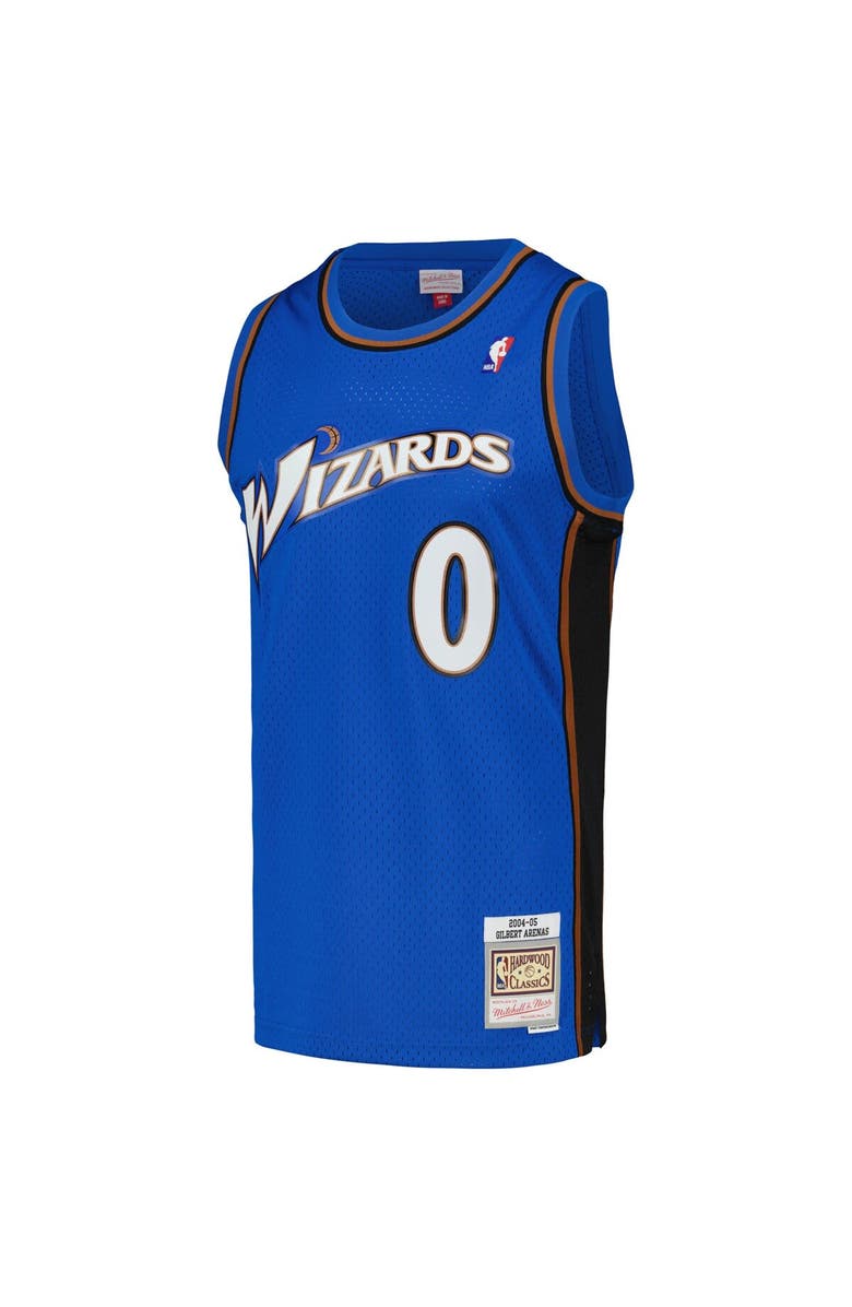 Mitchell & Ness Men's Mitchell & Ness Gilbert Arenas Blue Washington Wizards Hardwood Classics Swingman Jersey, Alternate, color, 