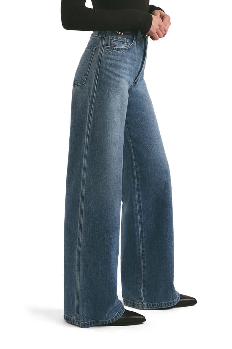 The Masha Shortie Superhigh Waist Wide Leg Jeans, Alternate, color, LONG BEACH