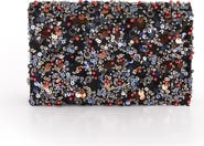 Jewel Badgley Mischka Aurora Beaded Mini Trapezoid Clutch