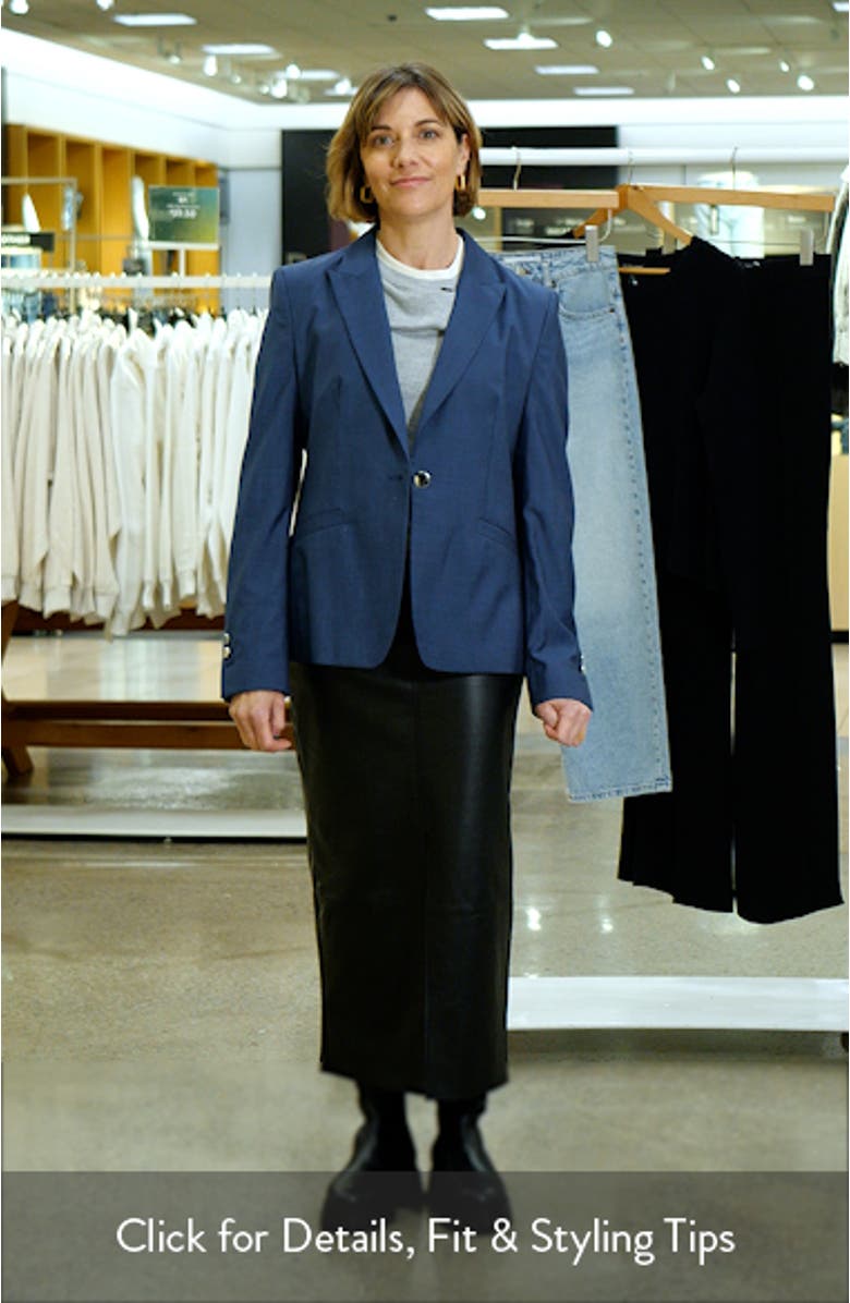 Januri One-Button Virgin Wool Jacket, sales video thumbnail