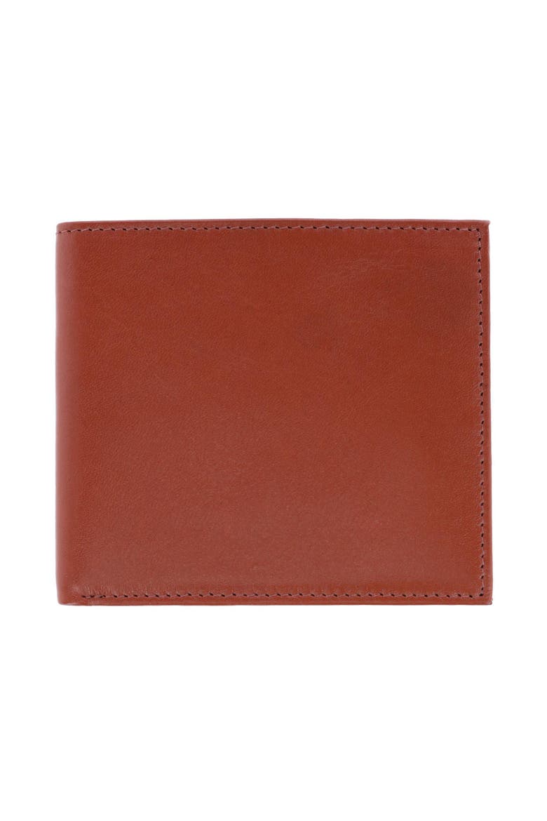 Sergio Genuine Leather 8-Slot Bi-Fold RFID Wallet, Main, color, Tan