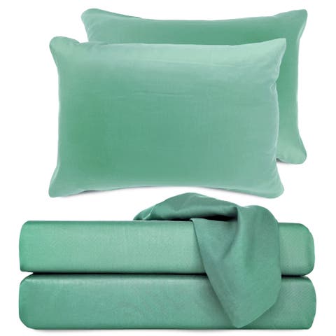 Luxury 100% Viscose Cooling Bed Sheet Set