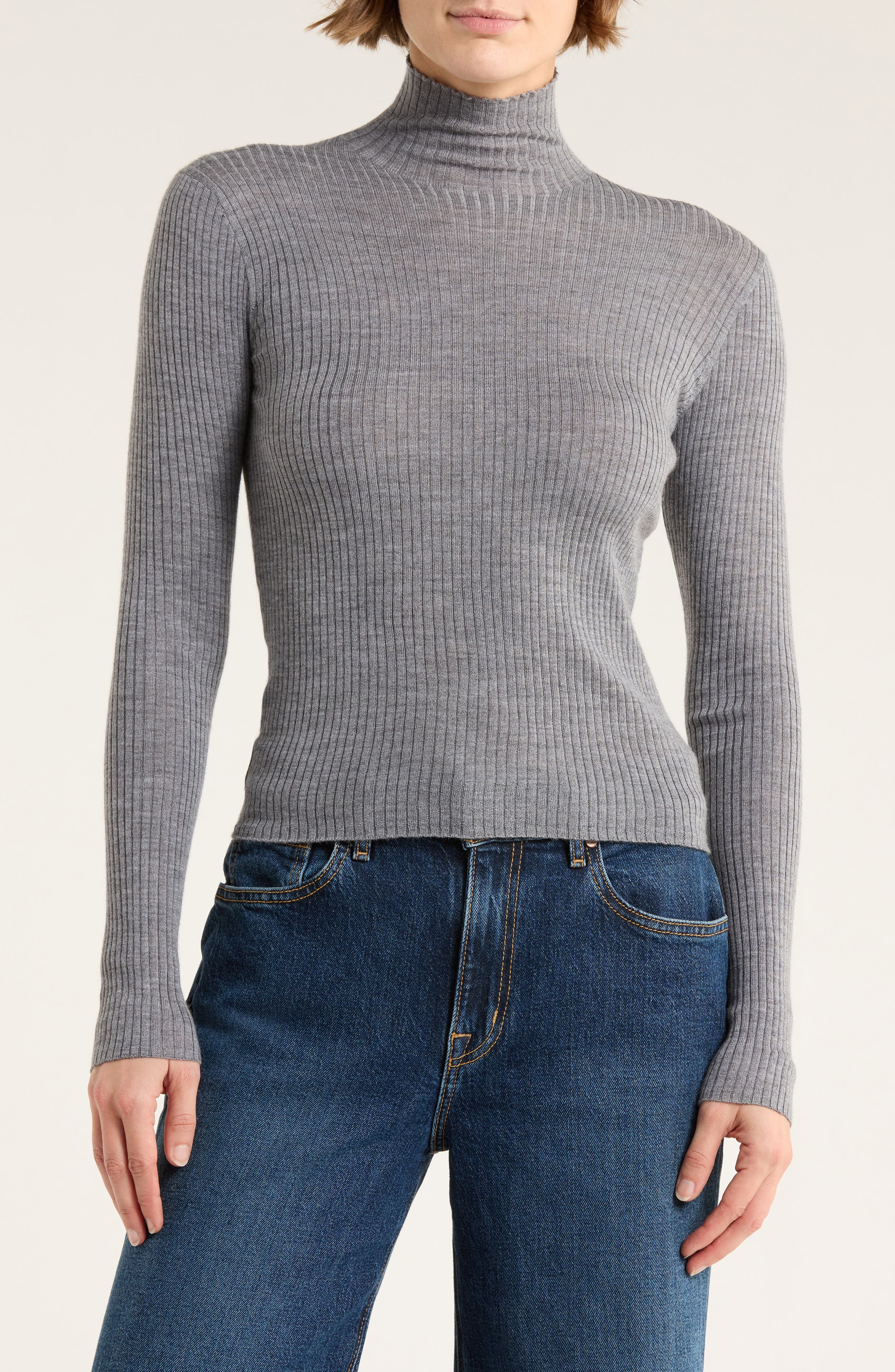 BUCK MASON Featherweight Wool Blend Sweater