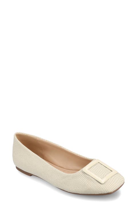Zimia Square Buckle Flat (Women)