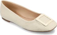 Journee Collection Zimia Square Buckle Flat