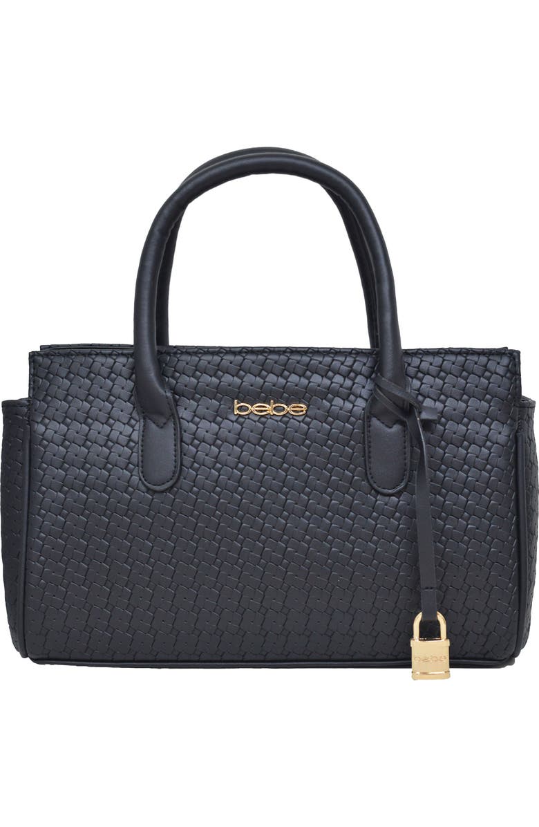 bebe Otto Small Satchel, Main, color, Black