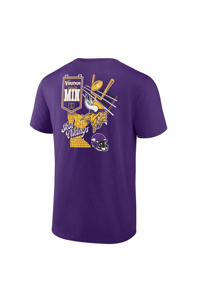 FANATICS Men's Fanatics Branded Purple Minnesota Vikings Split Zone T-Shirt, Alternate, color, 