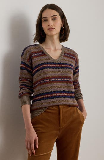 Fair Isle Cotton & Linen Sweater