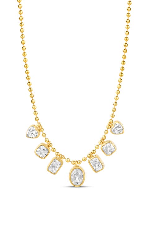 Dangling Stone Charm Necklace