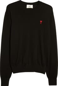 AMI PARIS Ami de Coeur Wool Crewneck Sweater