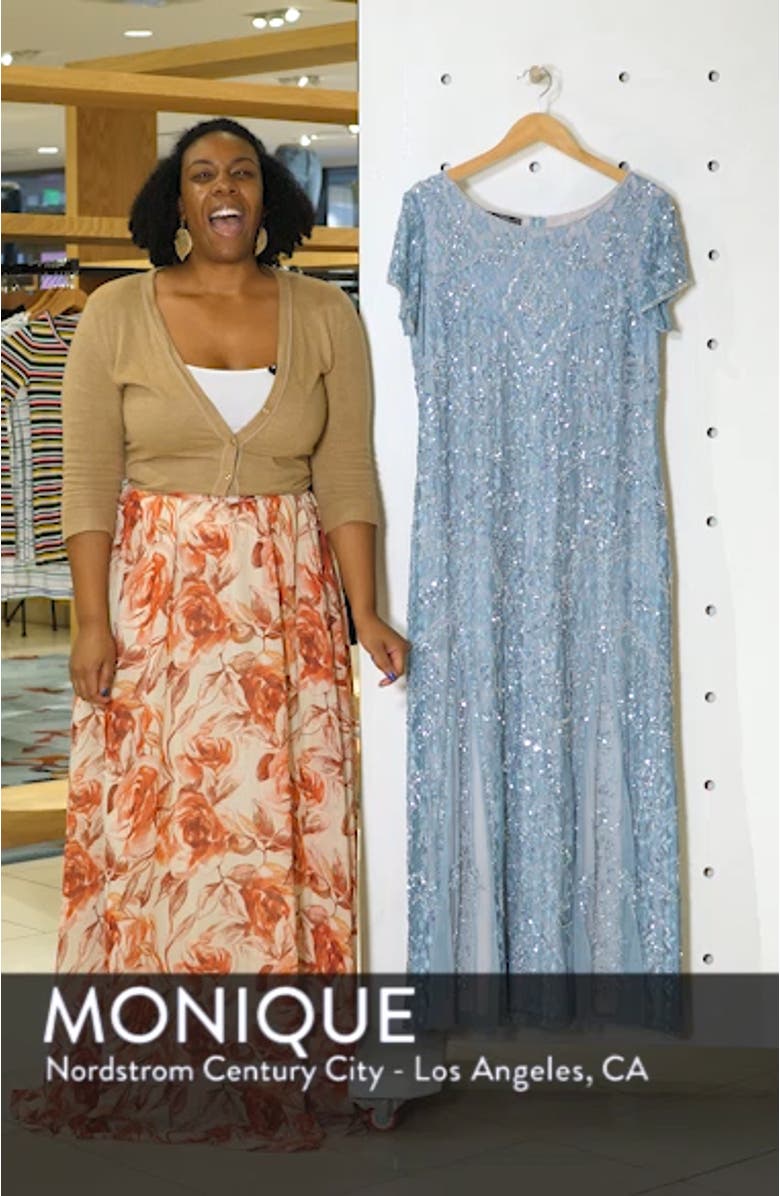 Embellished Lace A-Line Dress, sales video thumbnail