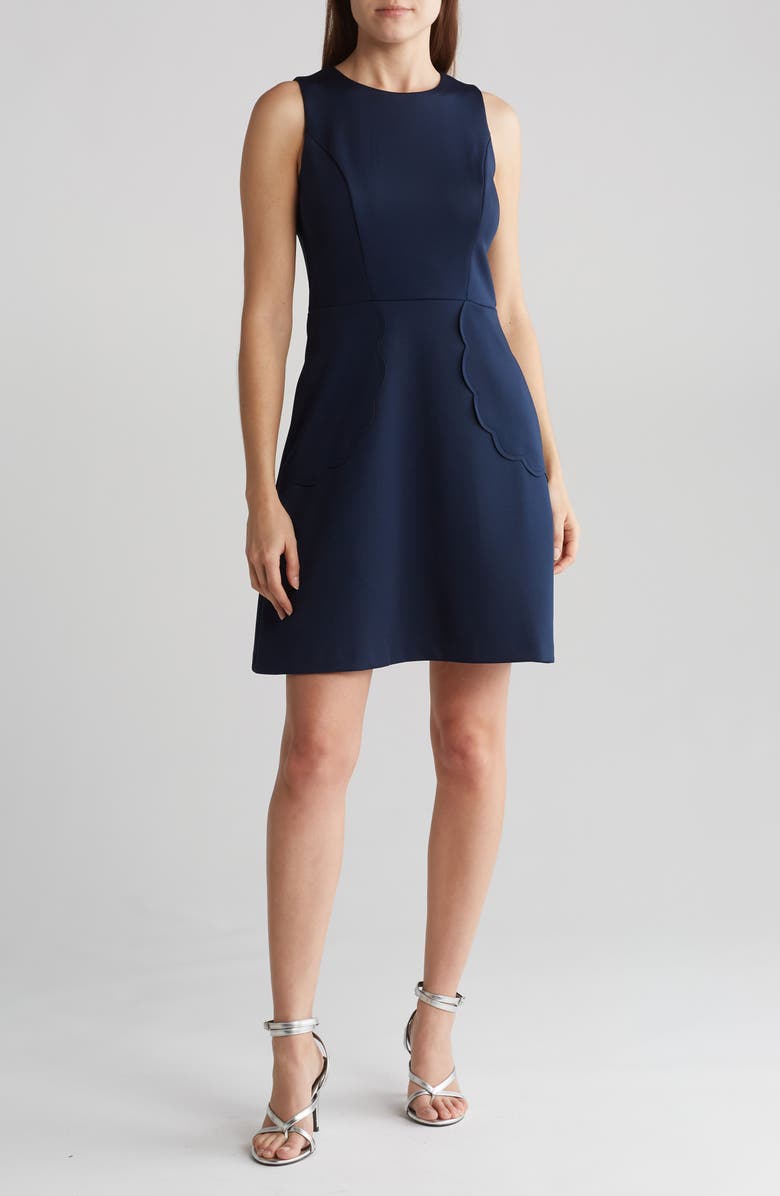 Eliza J Scalloped Sheath Dress, Main, color,