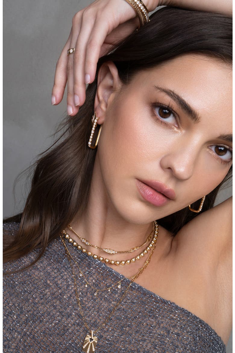 Kiera Tennis Necklace, Alternate, color, 18K YELLOW GOLD