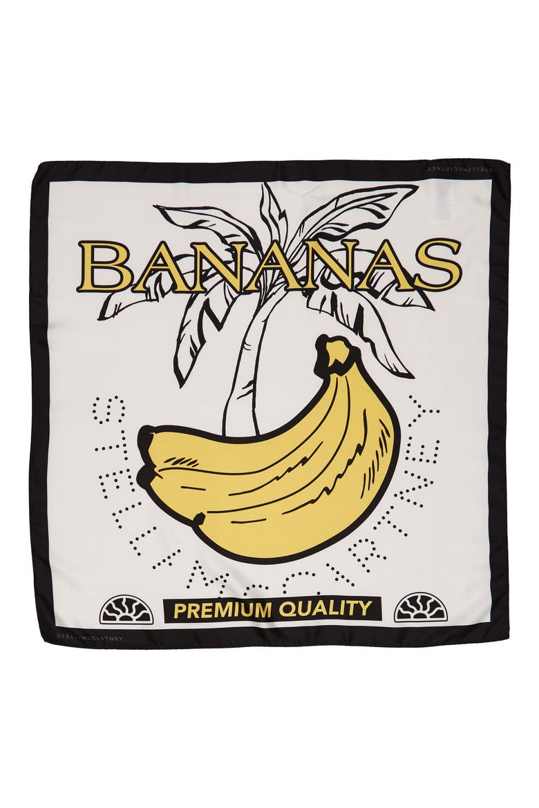 Banana Silk Bandana, Alternate, color, PURE WHITE