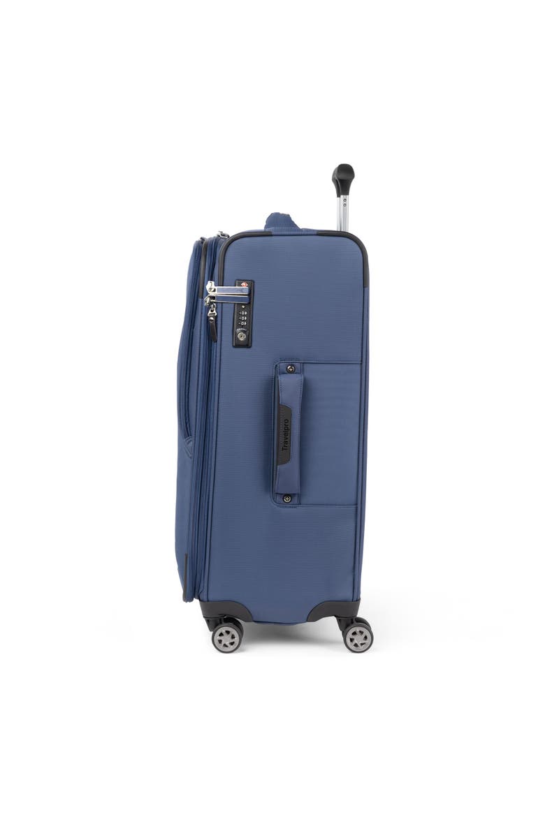 Walkabout 6 Softside Expandable 25" Medium Checked Spinner Luggage, Alternate, color, Ocean Blue