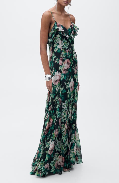 Floral Ruffle Detail Dress