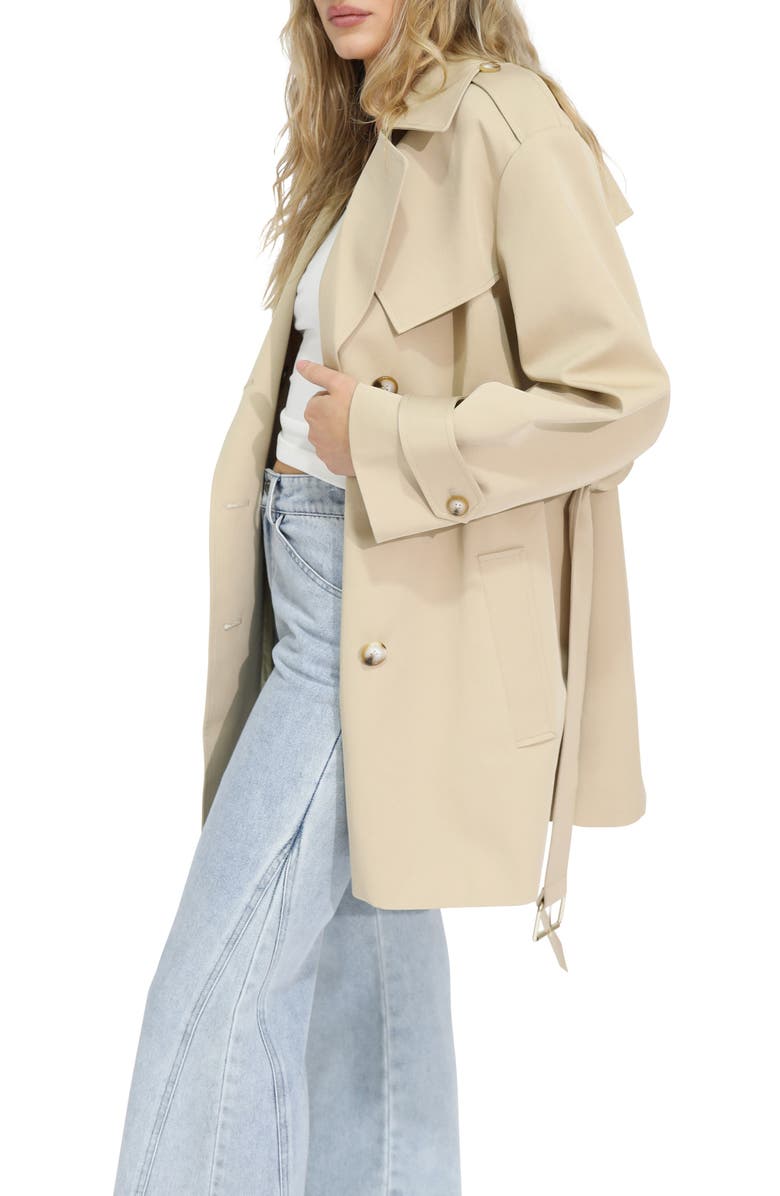 Belle & Bloom Whispers of Verona Trench Coat, Alternate, color, Light Camel