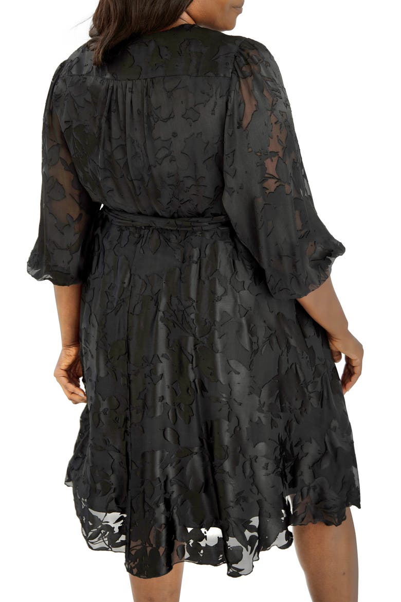 Burnout Dress, Alternate, color, BLACK