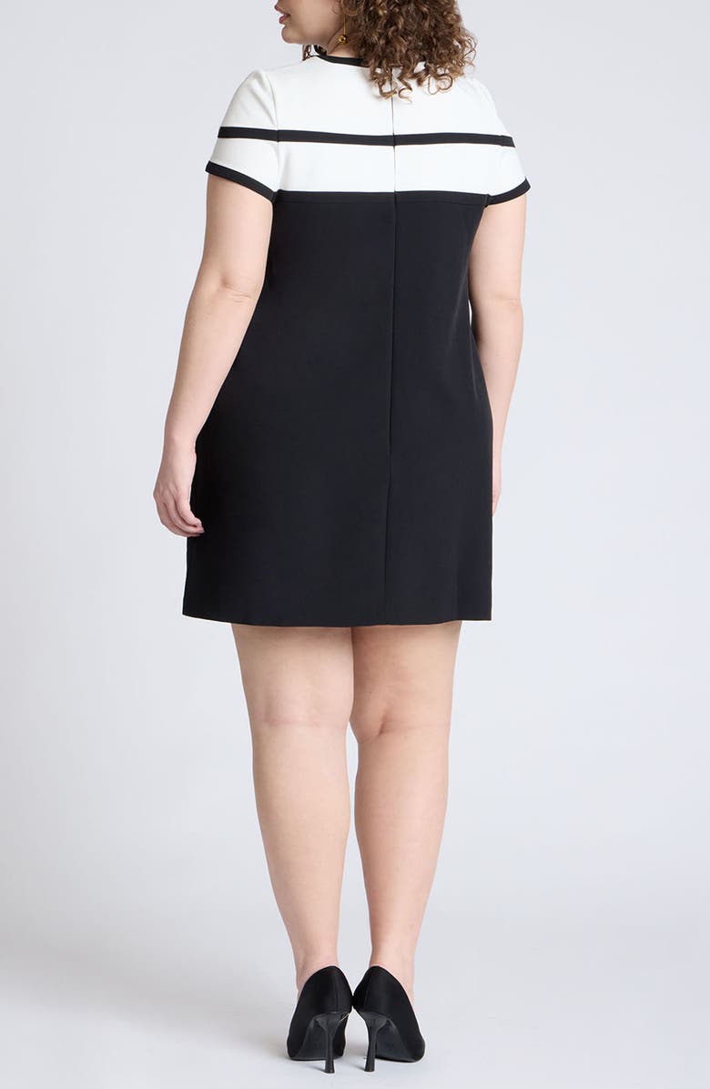 ELOQUII Cap Sleeve Minidress, Alternate, color, 