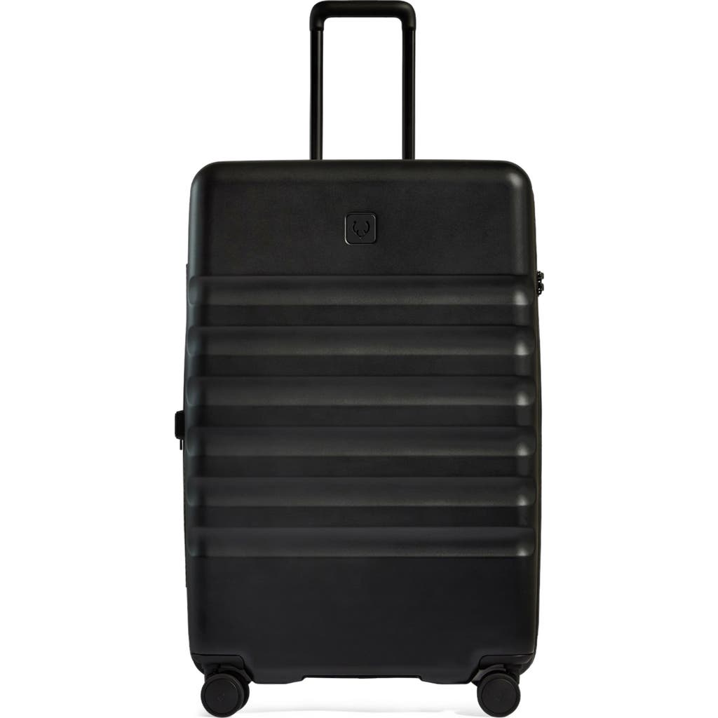ANTLER Icon Stripe Large Suitcase in Black at Nordstrom