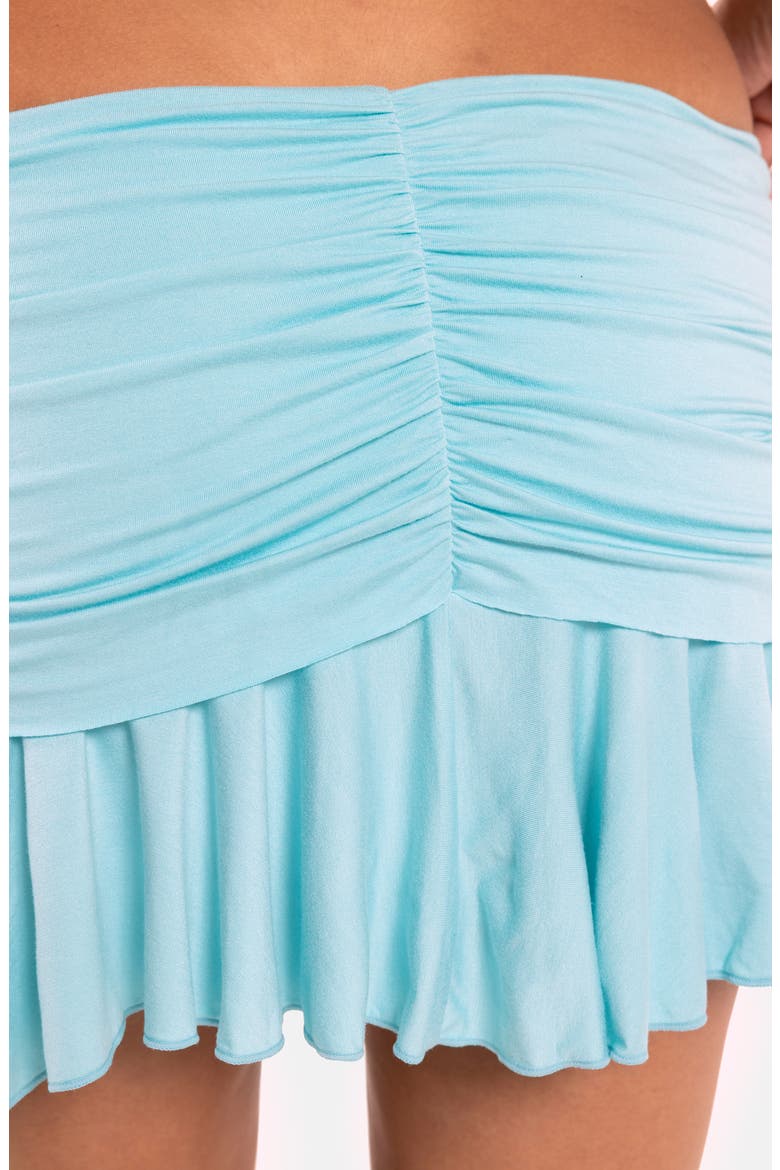 Twist Detail Minidress, Alternate, color, TURQUOISE