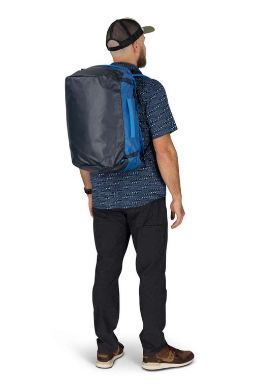 Osprey Transporter 30-liter Duffle Carry-on Luggage In Blue Flame/nocturnal Blue