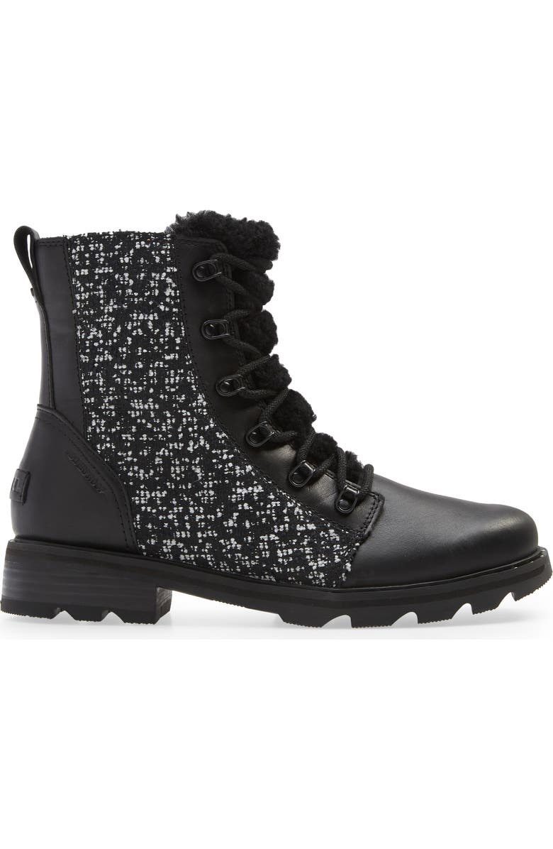 SOREL Lennox Genuine Shearling Waterproof Lace-Up Boot, Alternate, color,