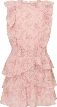 LoveShackFancy Kids' Decker Floral Cotton Dress