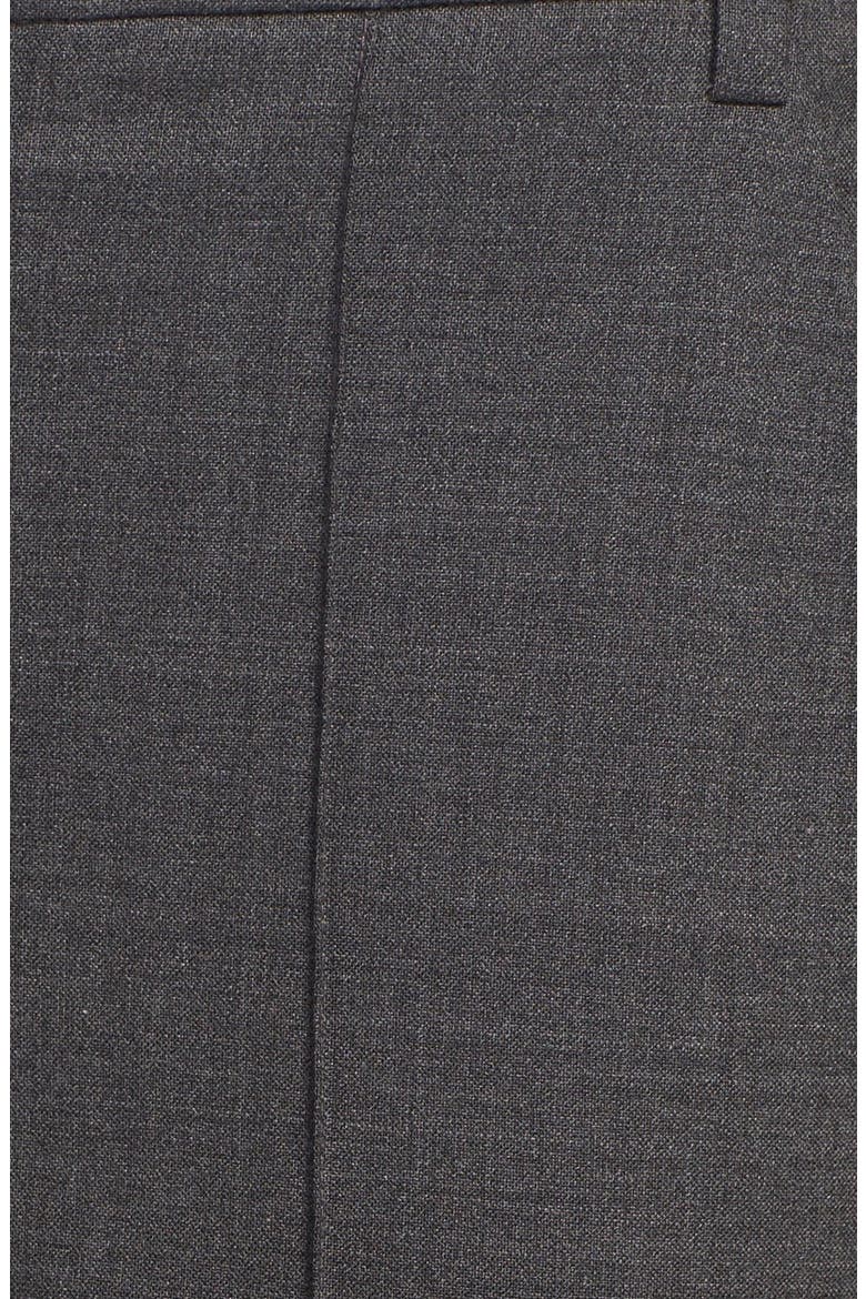 Pintuck Tapered Trouser, Alternate, color, BLACK