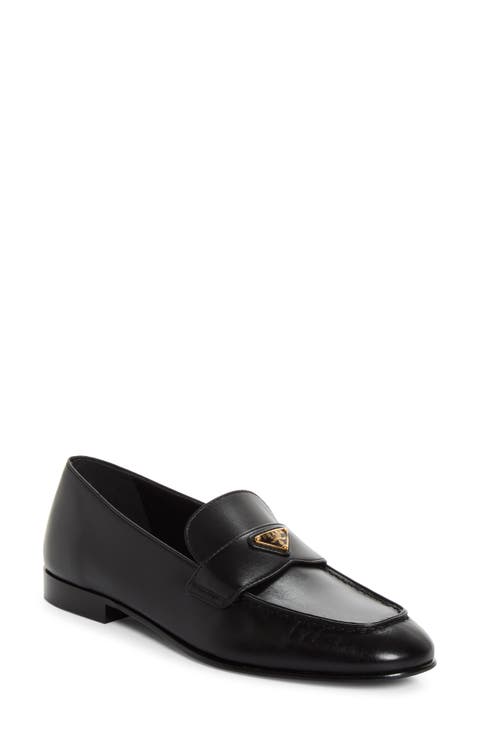 Logo Leather Loafer