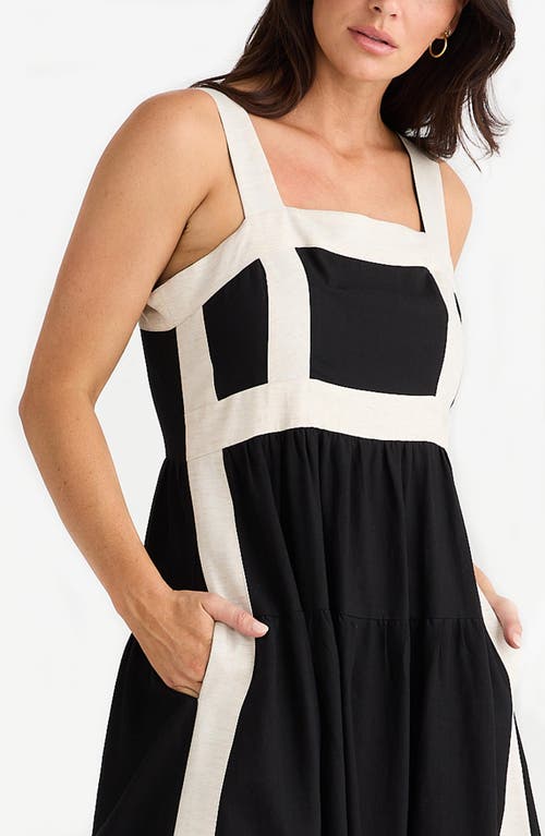 Brave + True Brave+true Jolie Contrast Trim Midi Dress