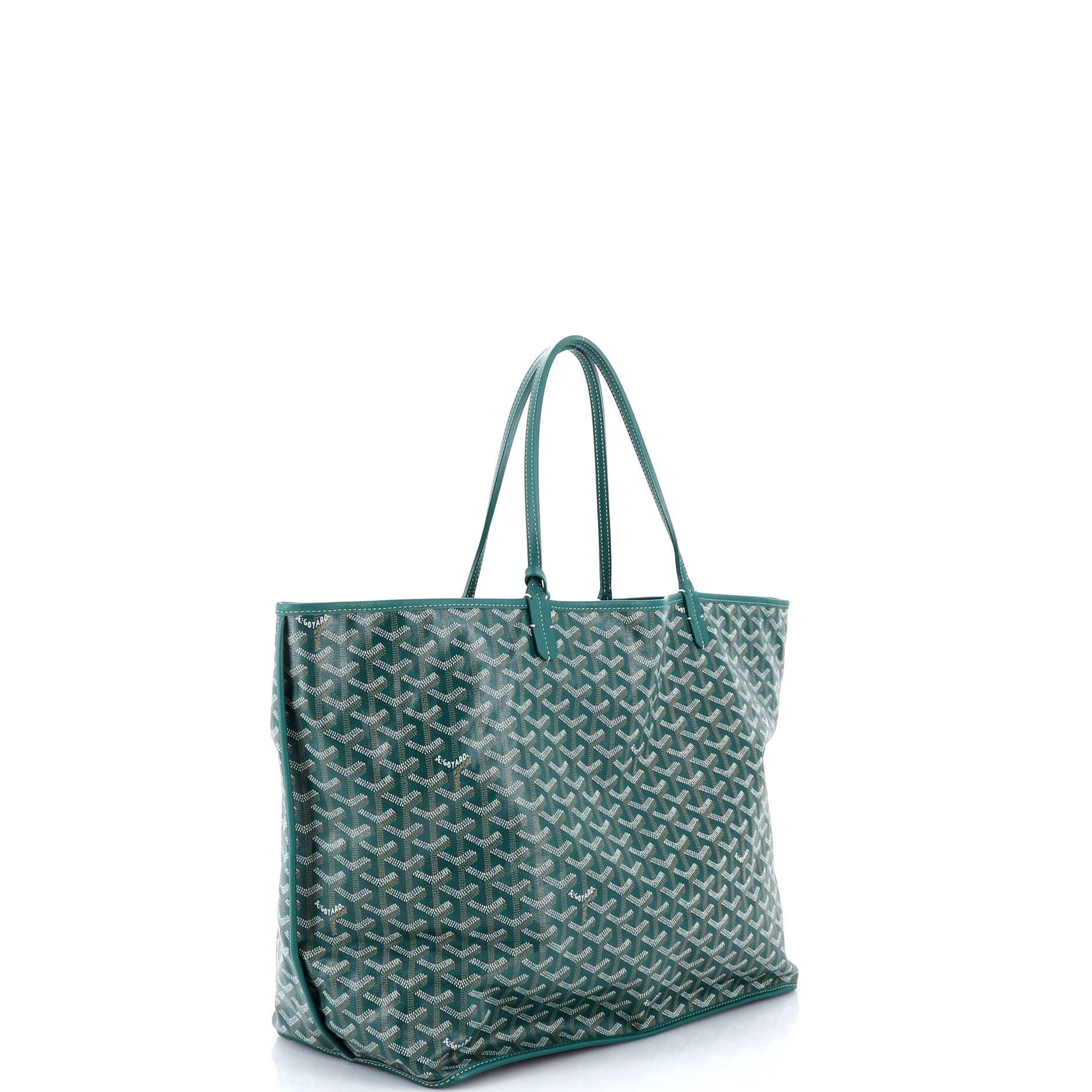 Pre-Owned Goyard Anjou Reversible Tote Coated Canvas GM, Alternate, color, Green