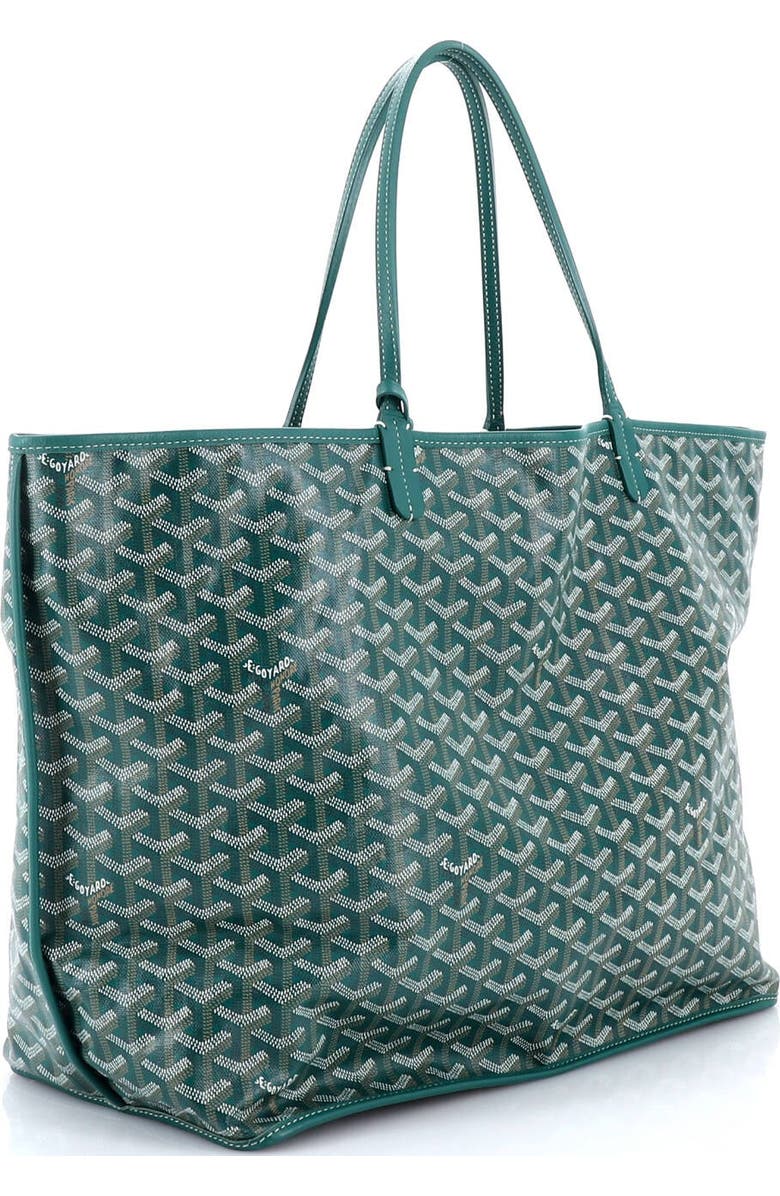 Pre-Owned Goyard Anjou Reversible Tote Coated Canvas GM, Alternate, color, Green