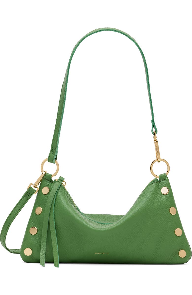 HAMMITT Kyle Leather Shoulder Bag, Main, color, Dill/ Gold