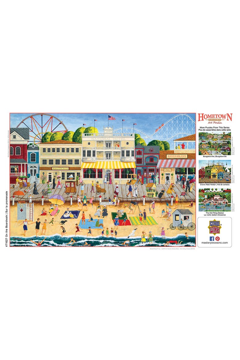 On the Boardwalk 1000 Piece Puzzle, Alternate, color, Multicolor
