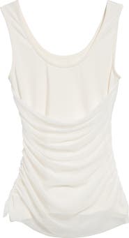 paloma wool メッシュタンクトップ Paloma Wool Vichyl Gathered Overlay Tank | Nordstrom