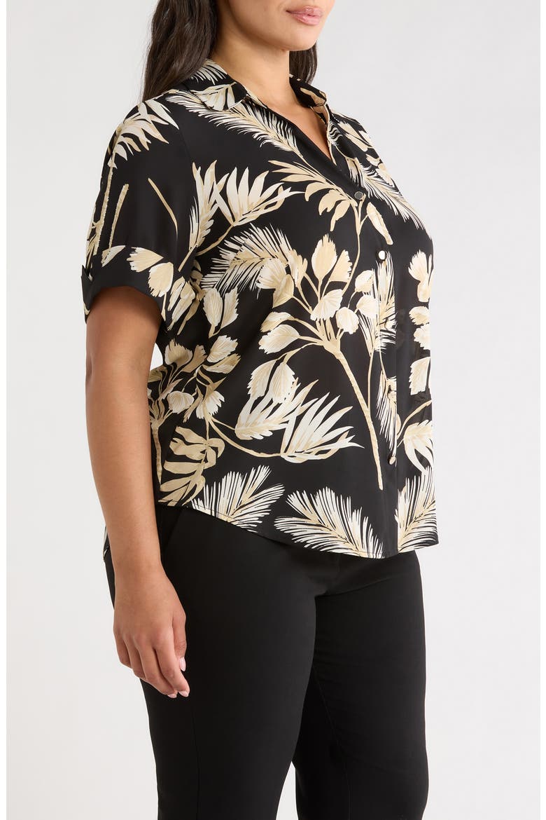 Floral Print Shirt, Alternate, color, ANNE BLACK MULTI