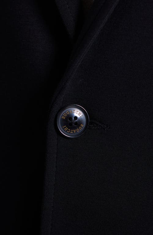 Bugatchi Soft Touch Solid Knit Blazer In Black