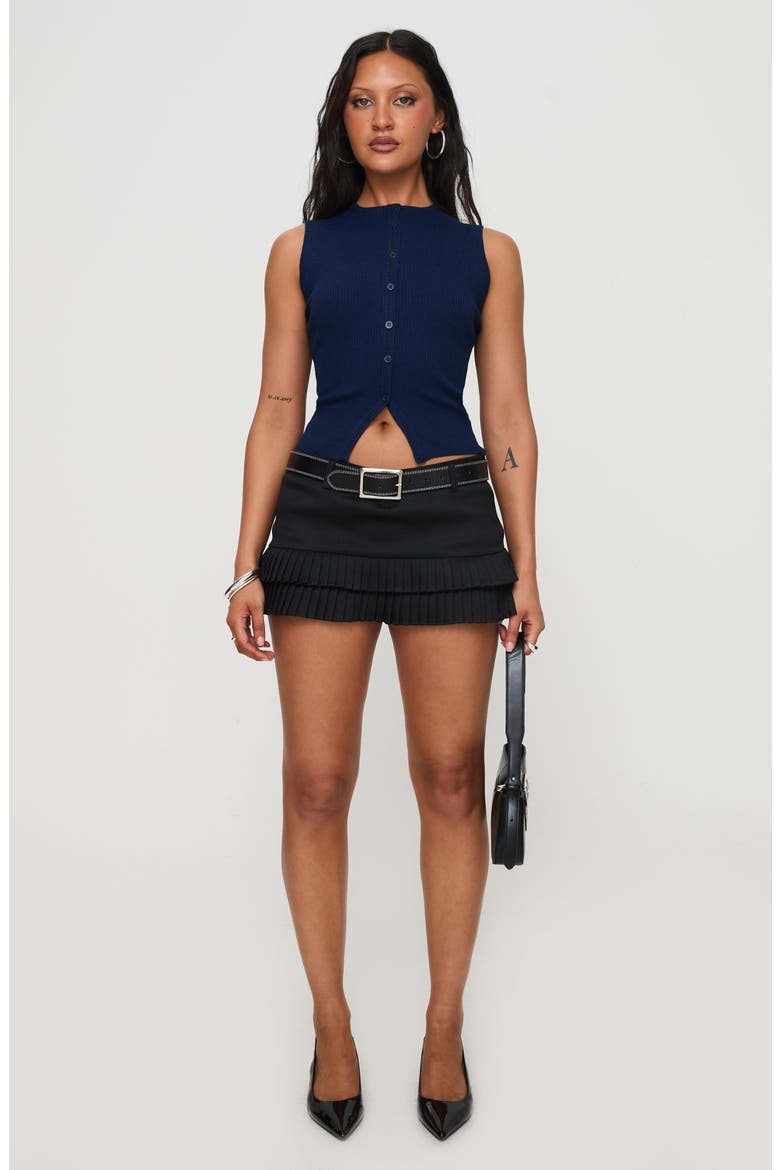 Suzu Button-Up Tank, Alternate, color, NAVY