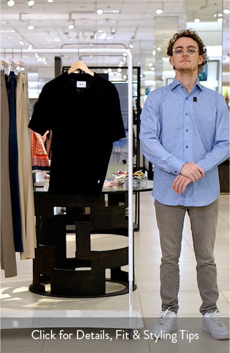 Paul 60016 Johnny Collar Textured Cotton Polo, sales video thumbnail