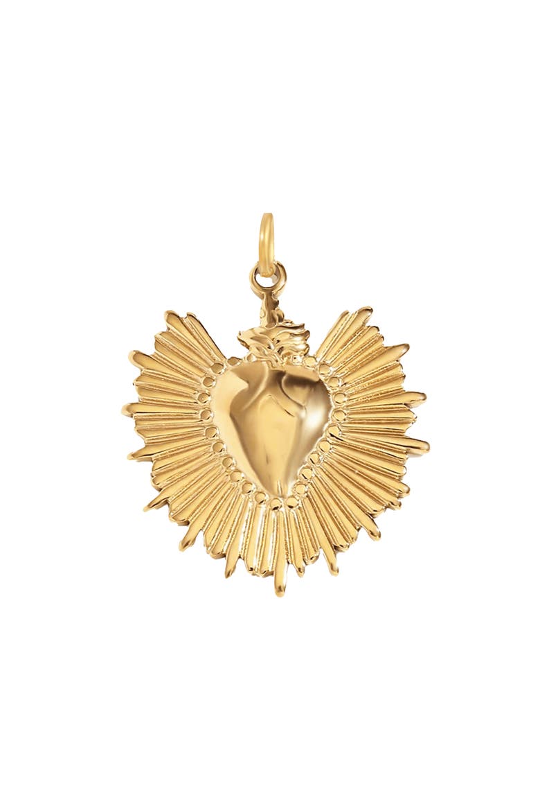 Power Heart Charm, Main, color, GOLD