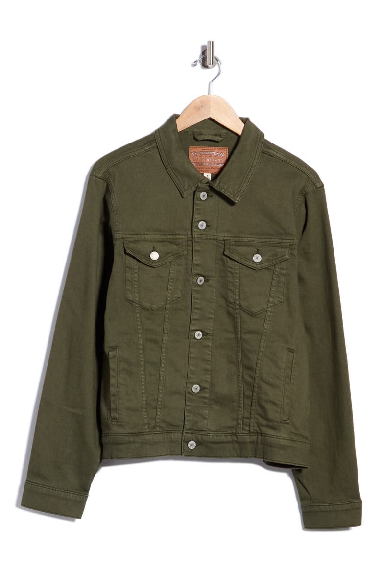 Trucker Jacket, Alternate, color, DARK SURPLUS