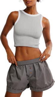 Free People Make It Happen Rib Crop Tank