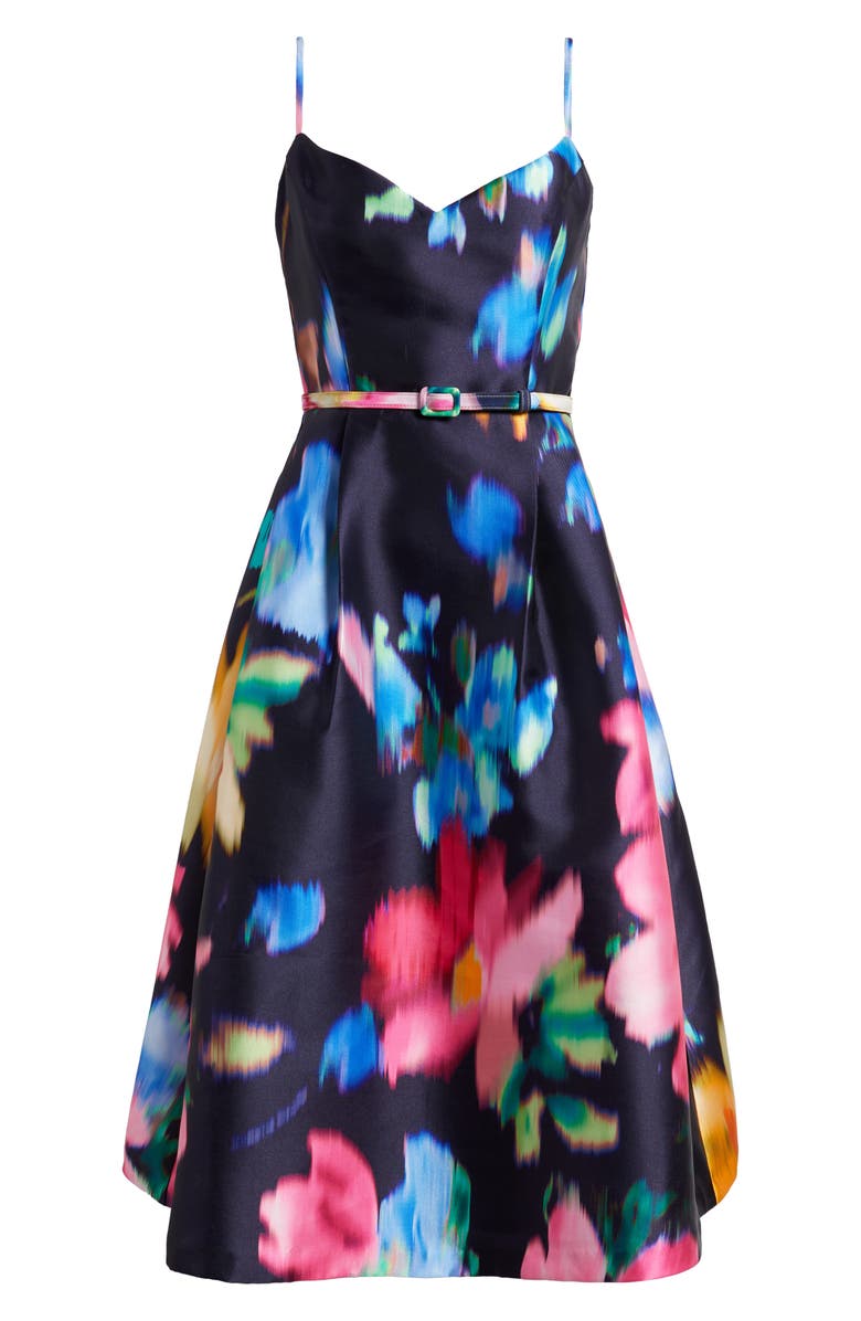 Julia Jordan Abstract Floral Cocktail Dress, Alternate, color, 
