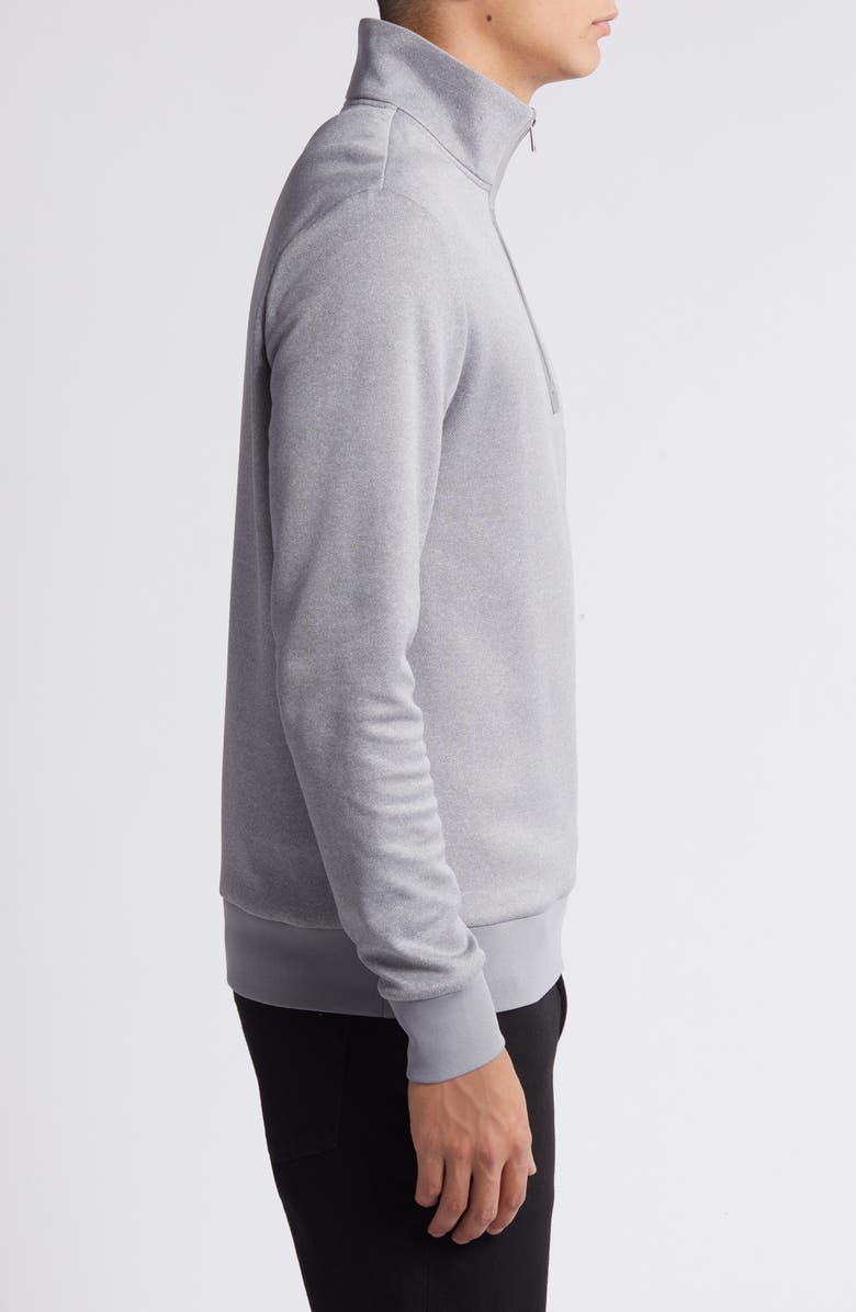 BOSS Sidney Quarter Zip Pullover, Alternate, color, Silver