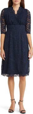 Kiyonna Scalloped Boudoir Lace Cocktail Dress