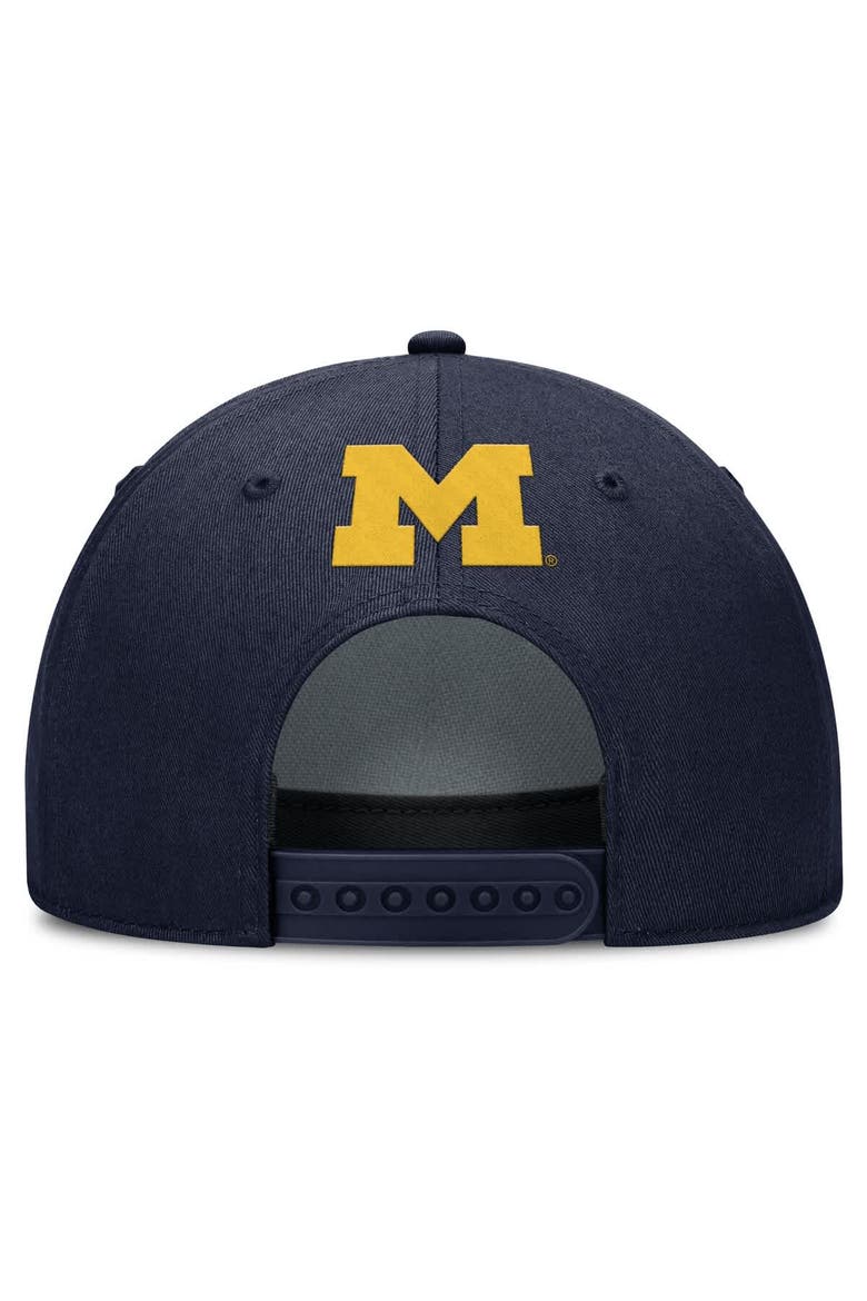 Men's Jordan Brand Navy Michigan Wolverines Rise Campus Adjustable Hat, Alternate, color, Navy